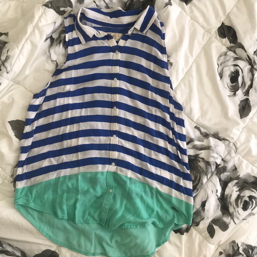 hollister striped tank